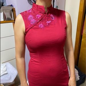 Special Chinese Tradition Red Dress